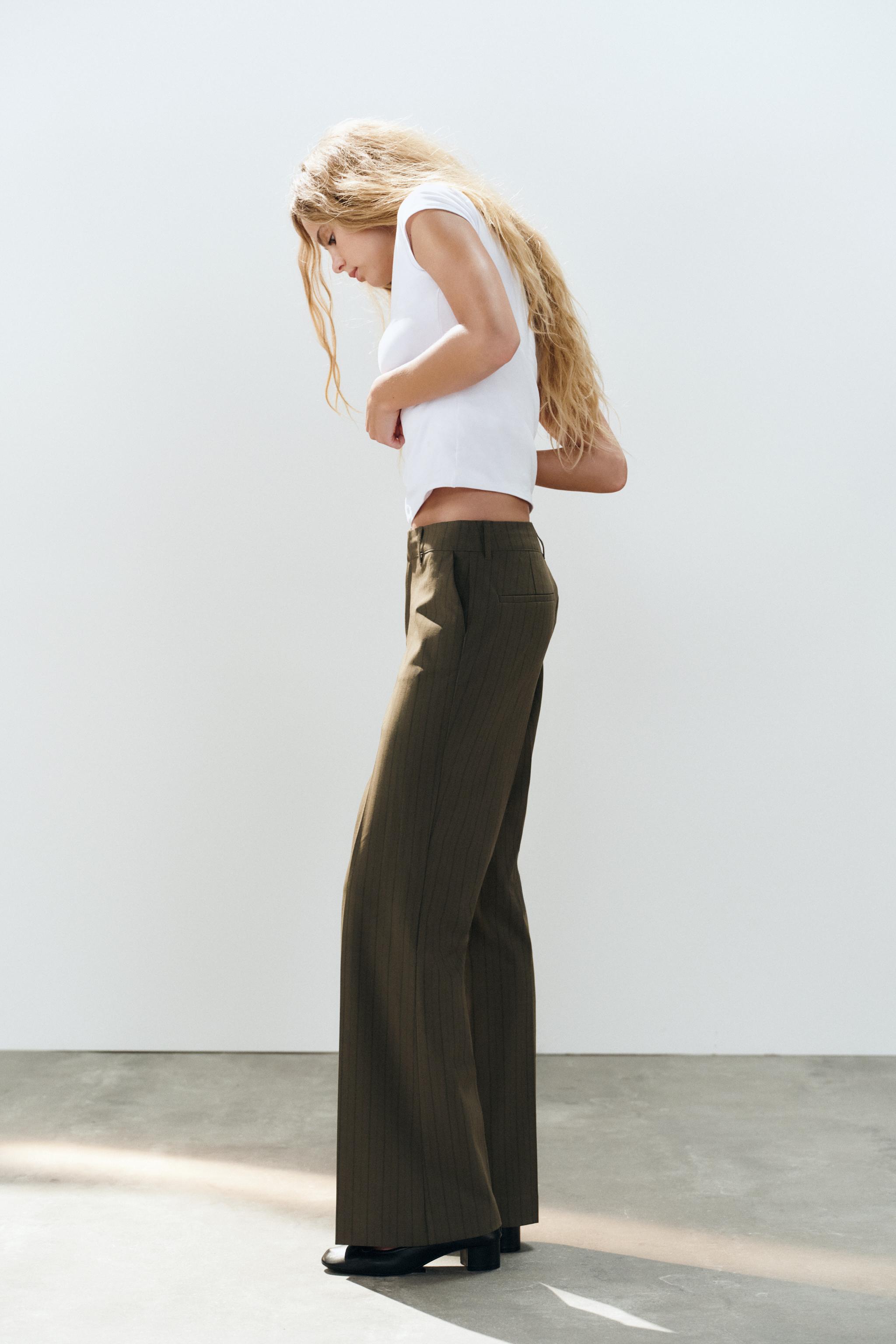 LOW-RISE STRAIGHT LEG PANTS - thumbnail 10