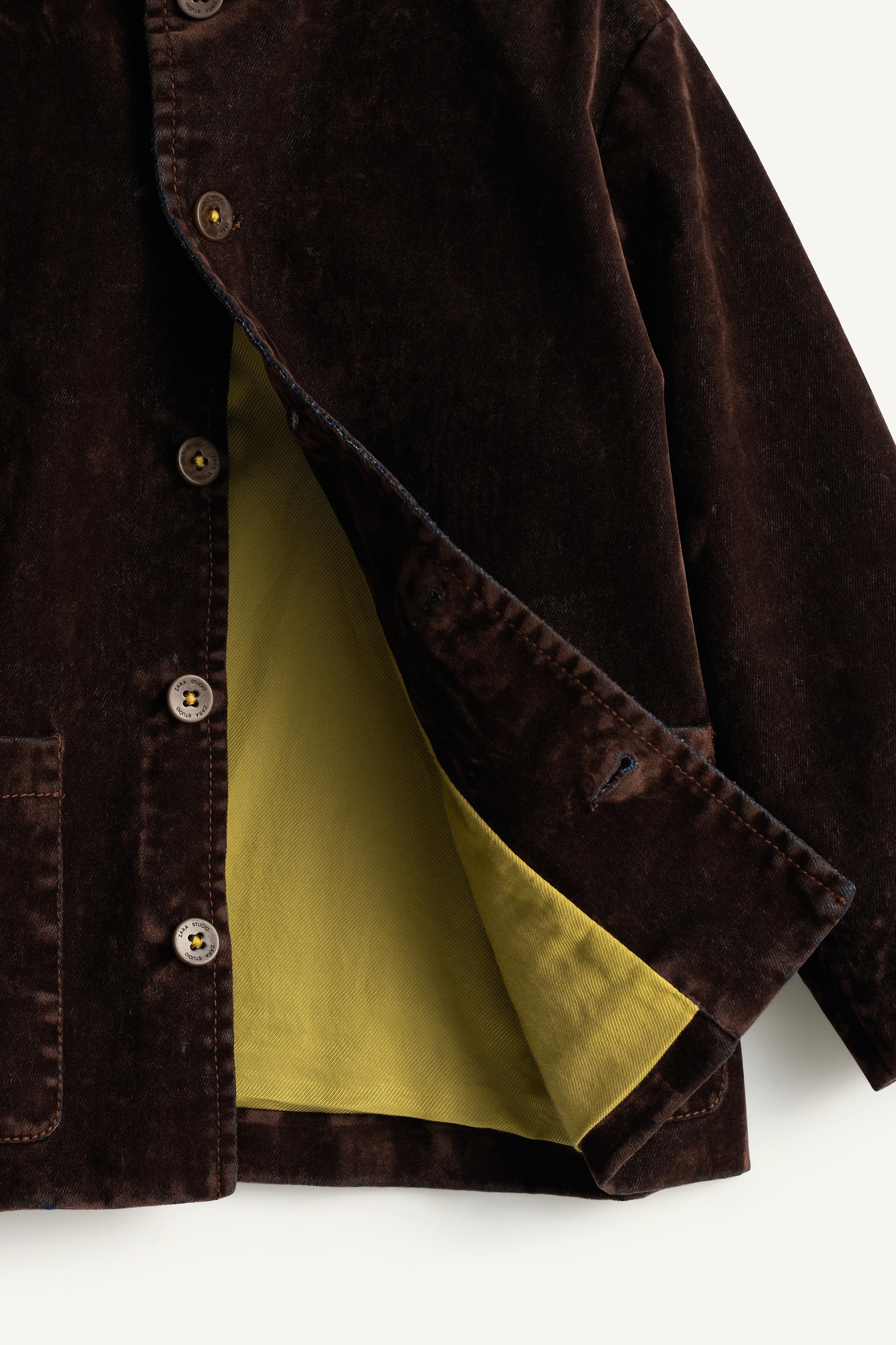 LIMITED EDITION DENIM-EFFECT VELVET JACKET