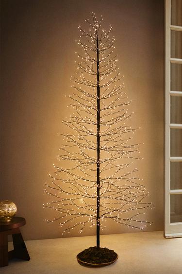 Zara LED LIGHT CHRISTMAS TREE (98.4") - Brown