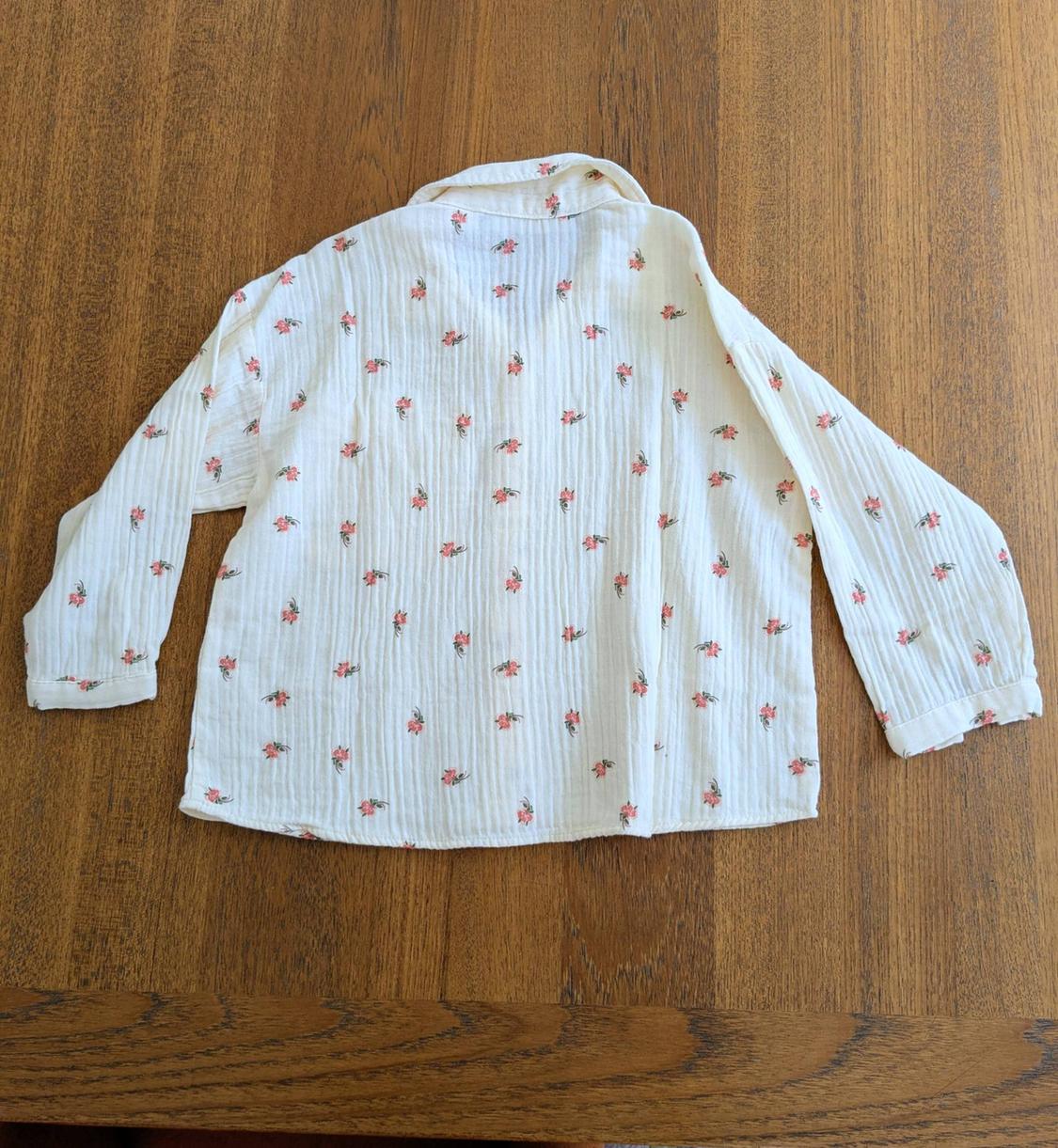 FLORAL COTTON BLOUSE. - Image 3
