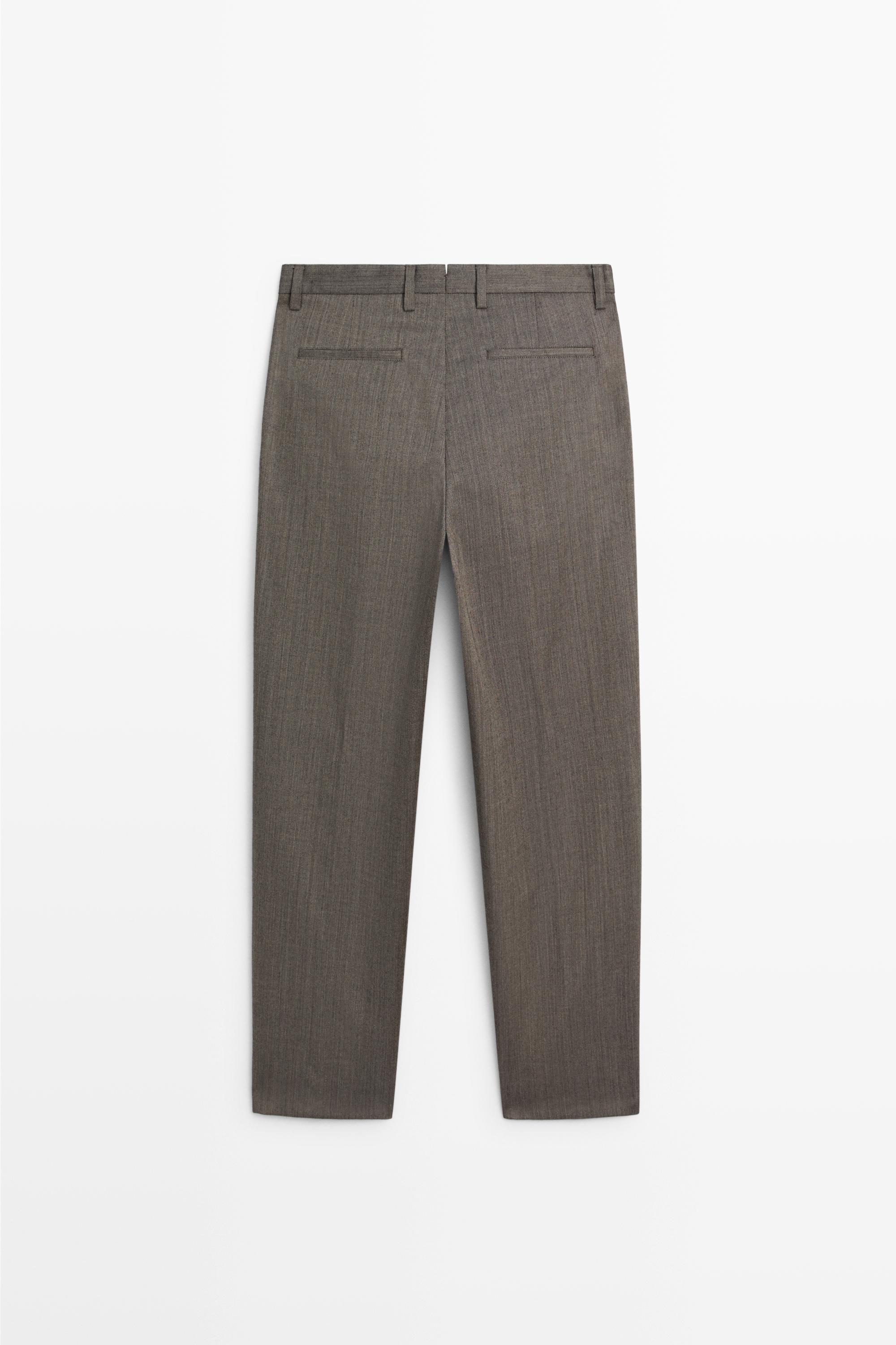 Pantalon habillé à pinces 100 % laine - LIMITED EDITION