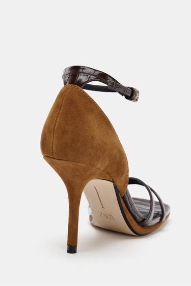 SANDALES À TALONS ÉDITION LIMITÉE - Marron de Zara - Image 9