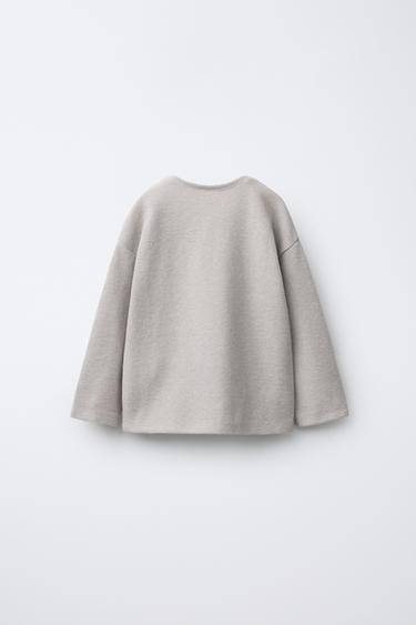 T-SHIRT SOFT TOUCH BRODÉ - Sable / Chiné de Zara - Image 1