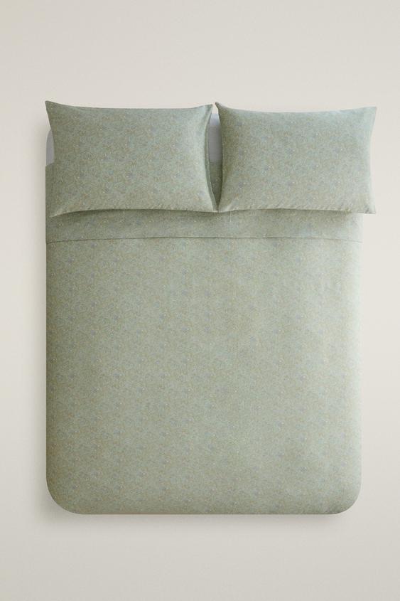 PAISLEY SATEEN DUVET COVER - أخضر الخاص بـ Zara - صورة 0