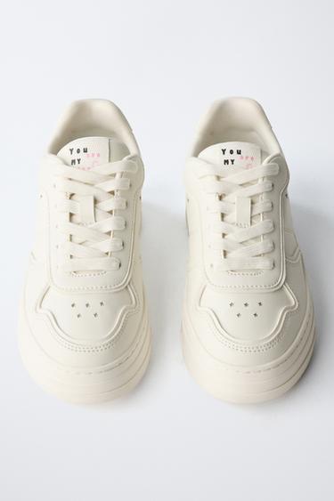 PLATFORM SNEAKERS - White by Zara