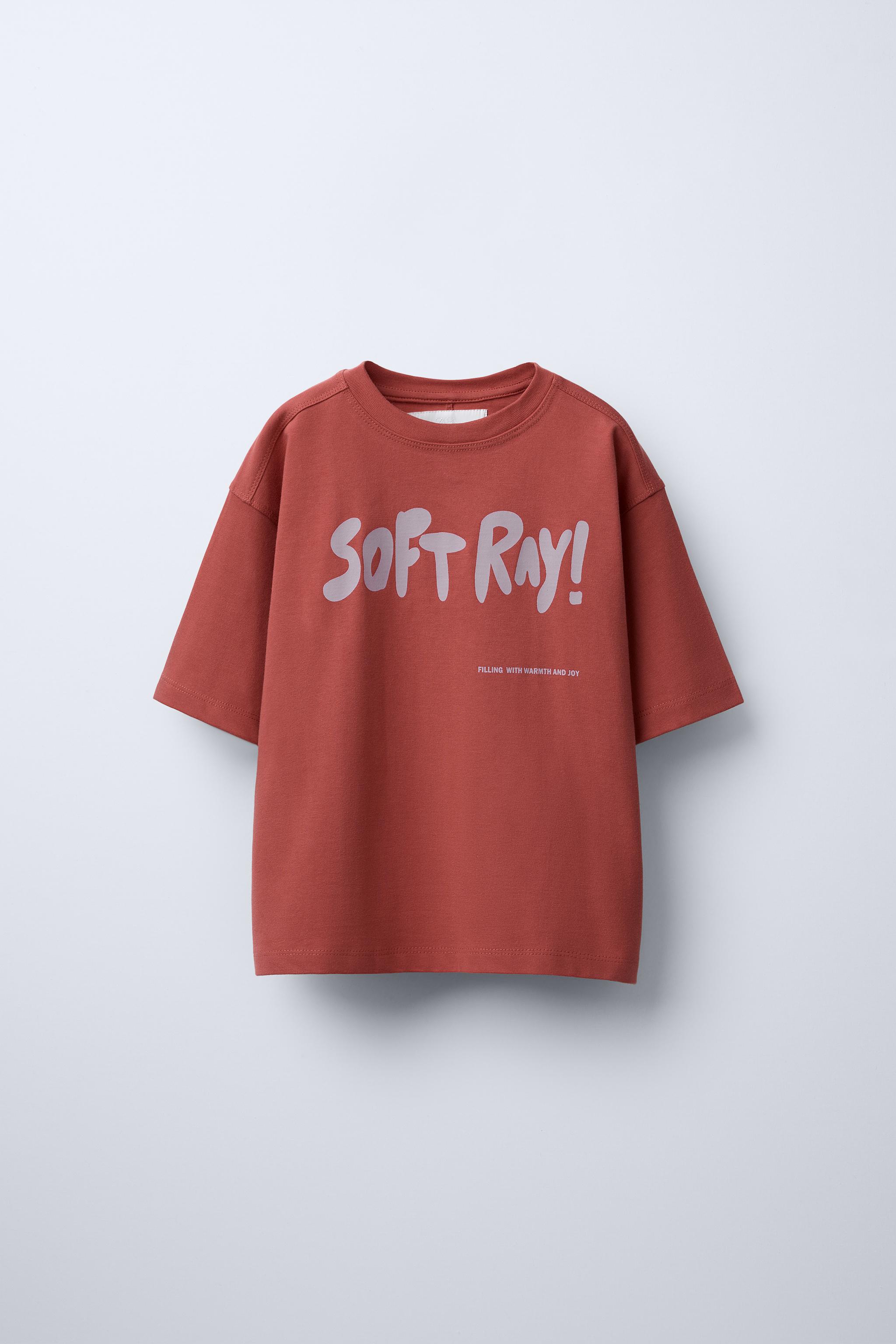 SLOGAN PRINT T SHIRT Red ZARA India