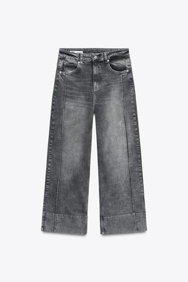 JEANS DENIM NERVIO - Gris de Zara
