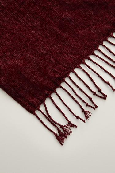 CHENILLE BLANKET — Reddish 2