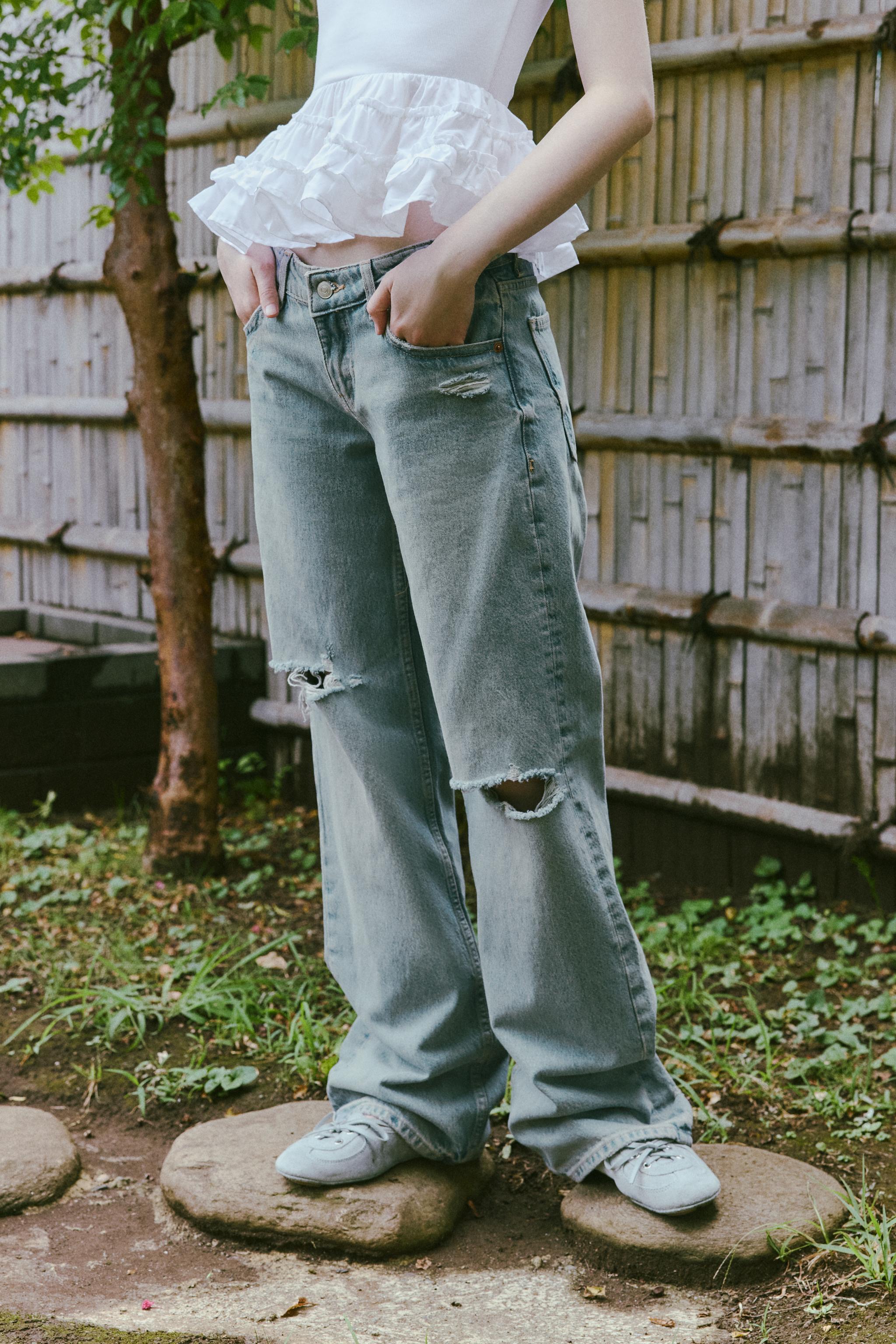 ZARA NANUSHKA ワイドレッグジーンズ 最終価格 ZARA NANUSHKA ワイドレッグジーンズ