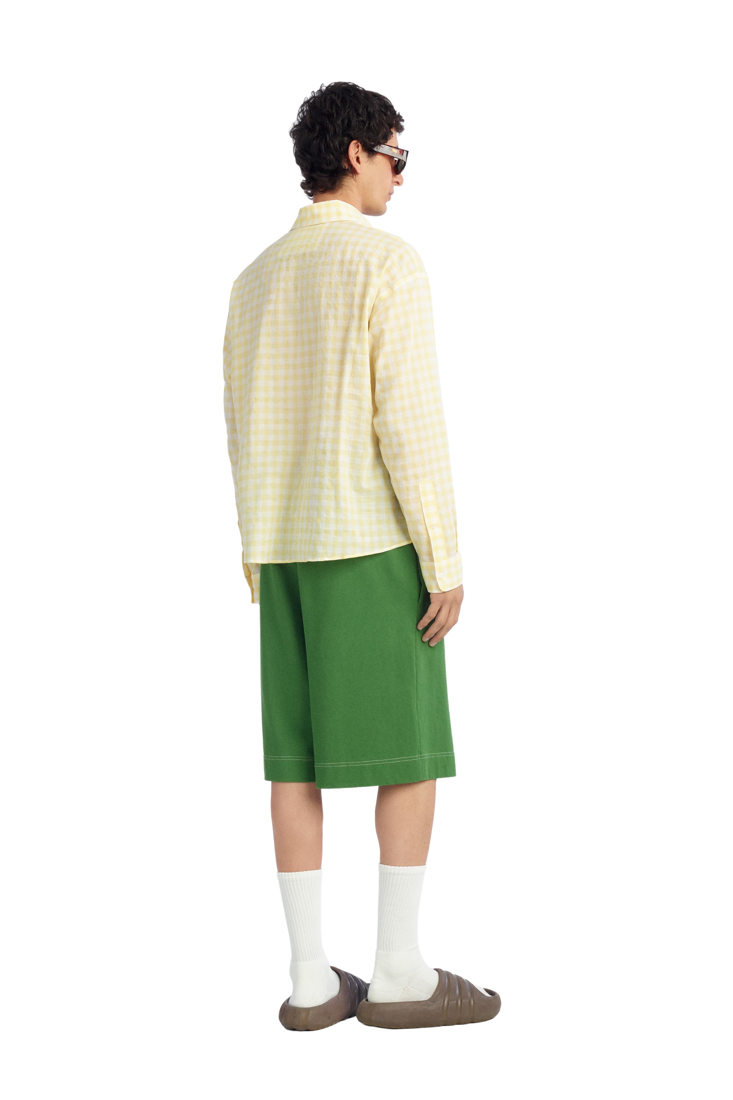 PLAID JACQUARD POLO SHIRT — Printed