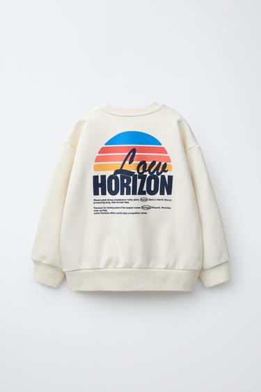 SWEAT IMPRIMÉ - Écru de Zara - Image 1