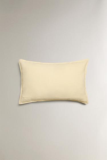 TOPSTITCHING CUSHION COVER - Yellow by Zara - Image 3