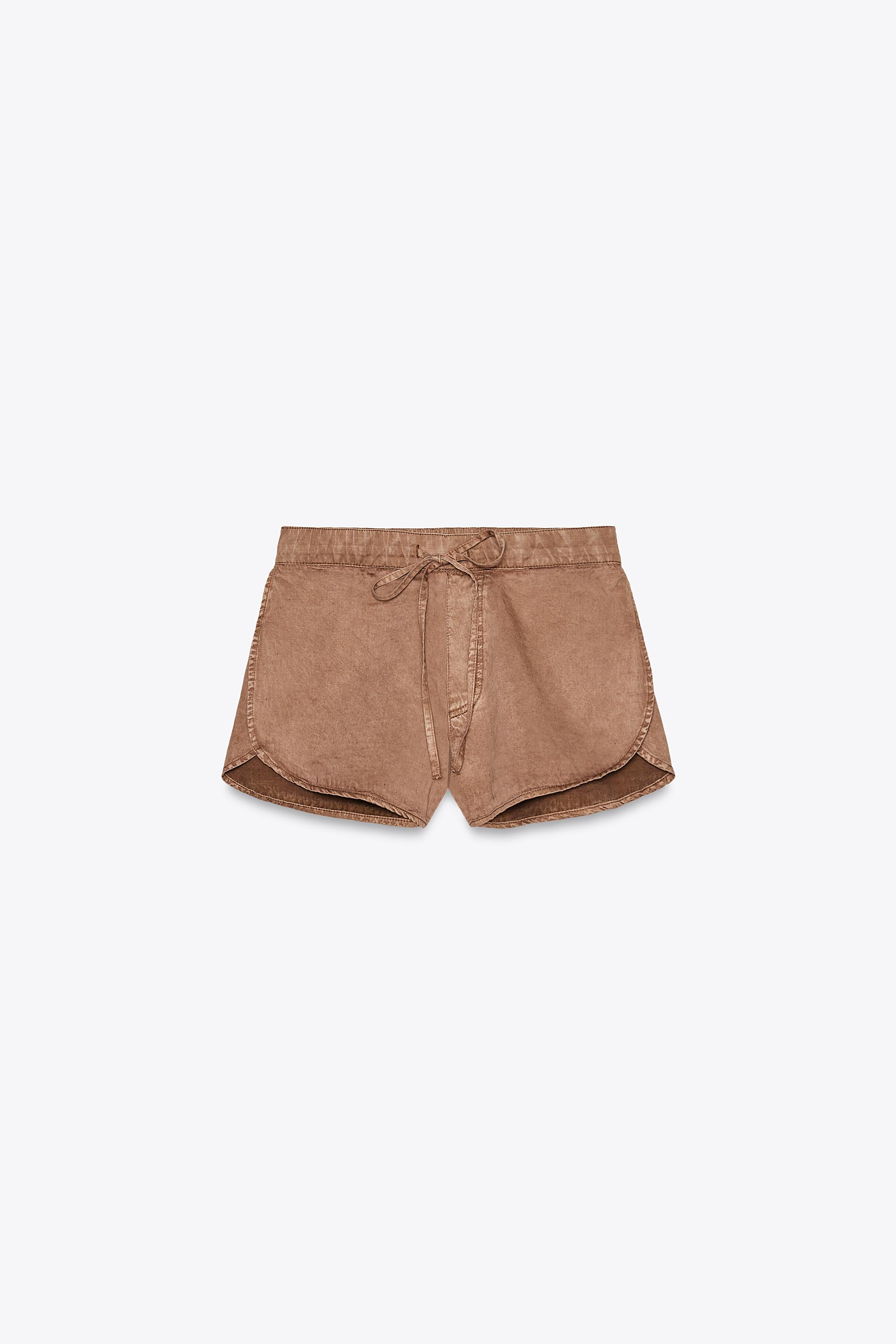 SLIT SHORTS - Terracotta | ZARA United States