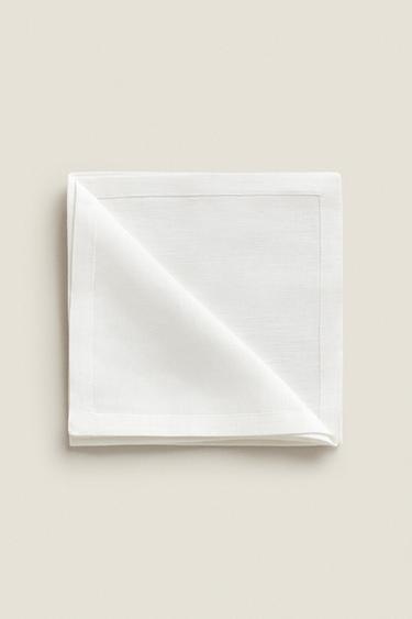 SERVILLETA DE LINO - Blanco de Zara