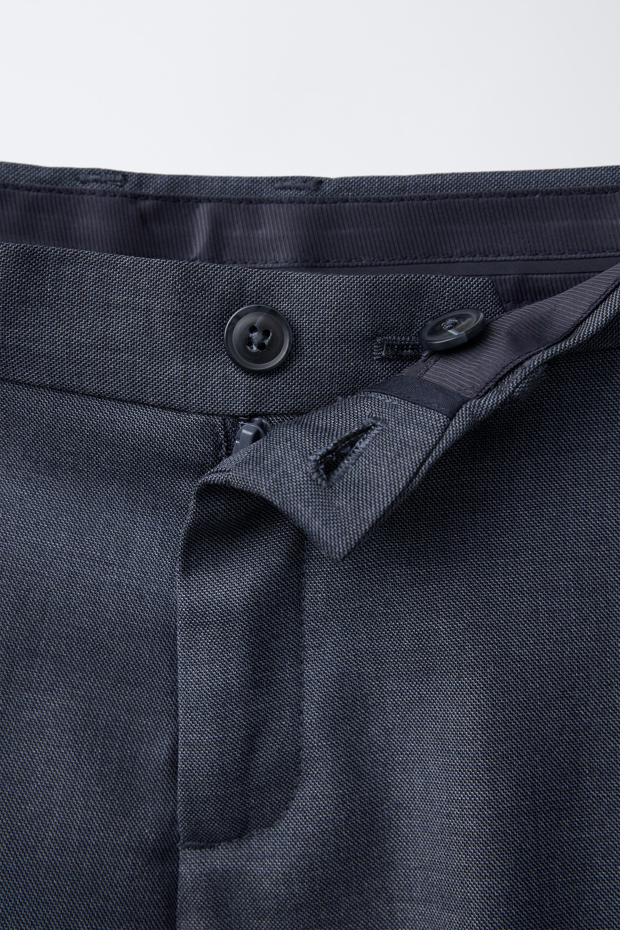 テクスチャー スーツ パンツ - ネイビーブルー | ZARA Japan / 日本