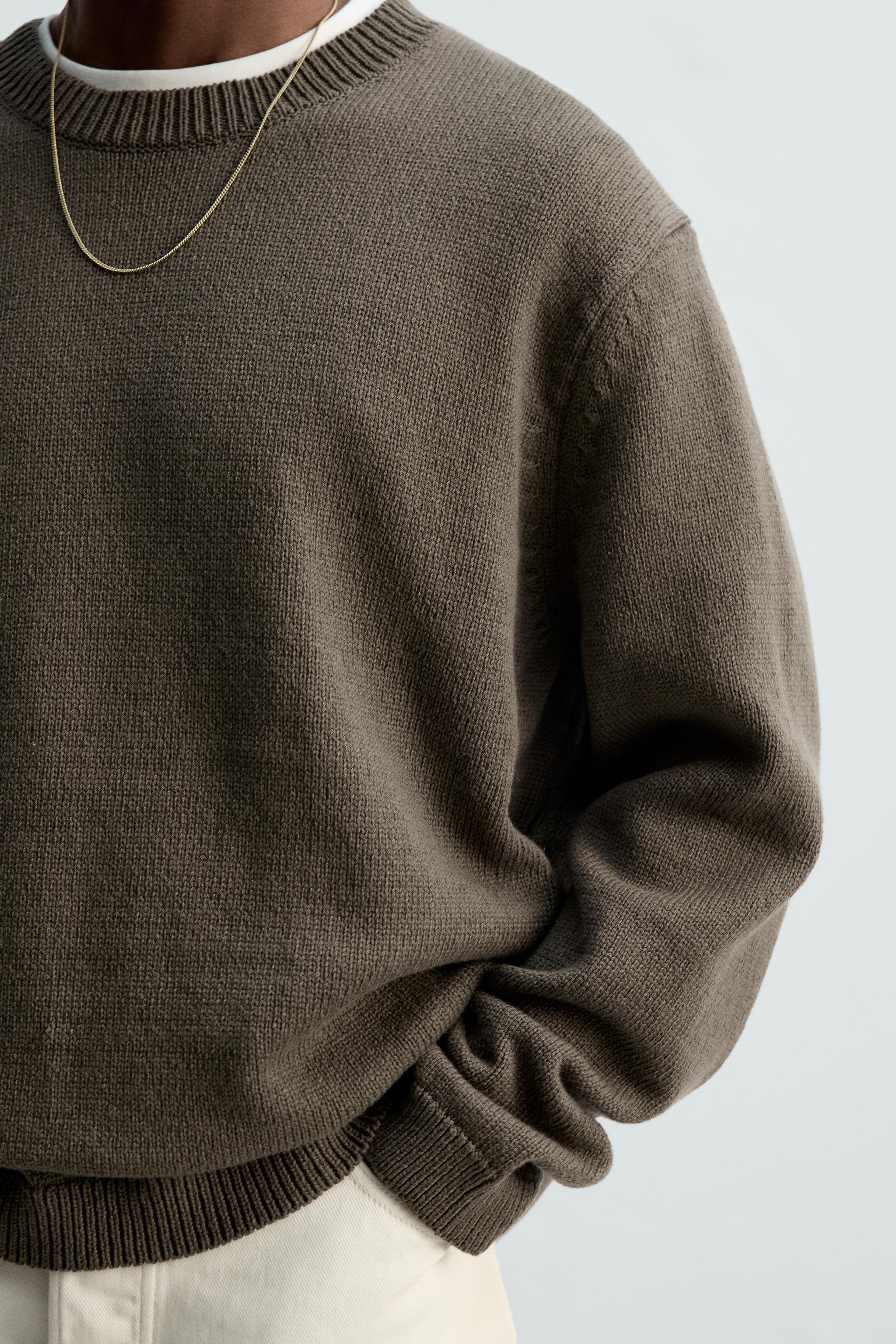 COTTON SWEATER - Earth | ZARA South Africa