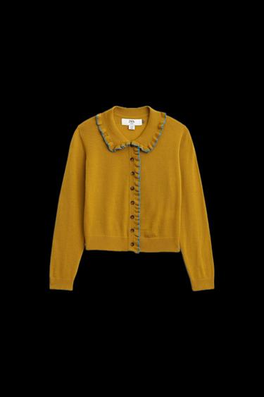 PULLOVER MIT BUBIKRAGEN AUS 100 % WOLLE – LIMITED EDITION - Senfgelb von Zara - Bild 0