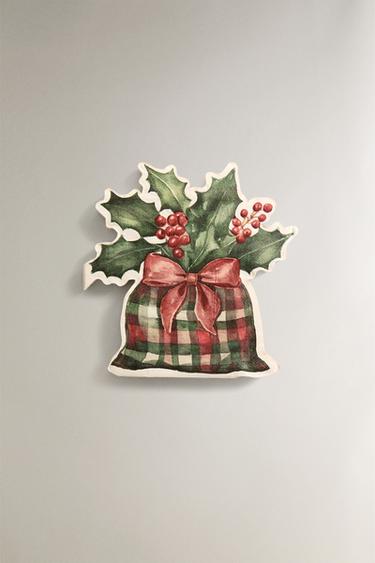ヒイラギの葉柄クリスマス ペーパーナプキン (20枚入りパック)レッド0Zaraのヒイラギの葉柄クリスマス ペーパーナプキン (20枚入りパック) - レッド - 画像 0