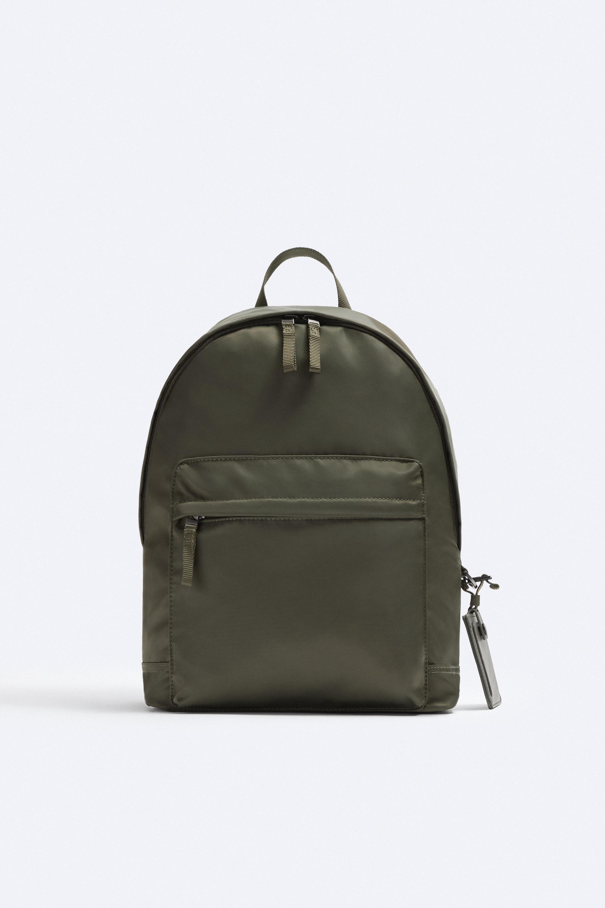 Mochila de cuero online hombre zara