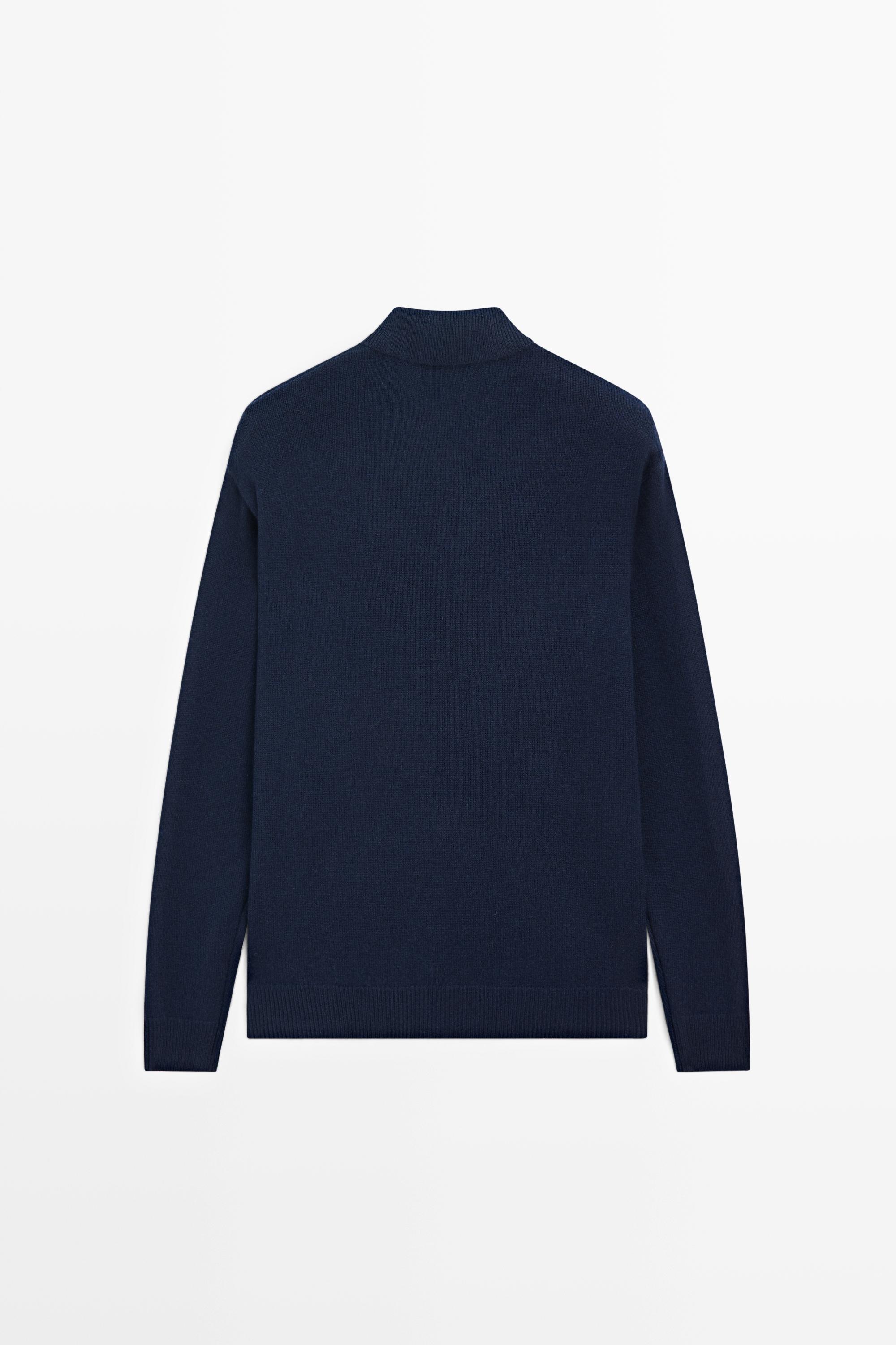 Pull polo en maille détail poche