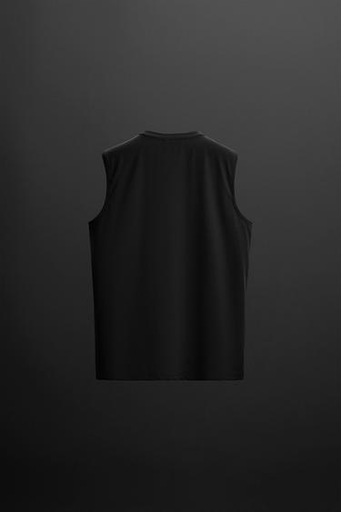 TECHNICAL TANK TOP - Black by Zara