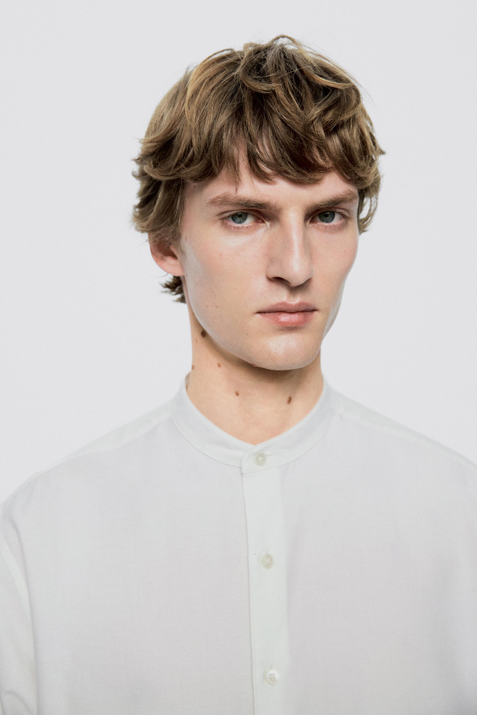 Regular fit stand collar shirt - LIMITED EDITION