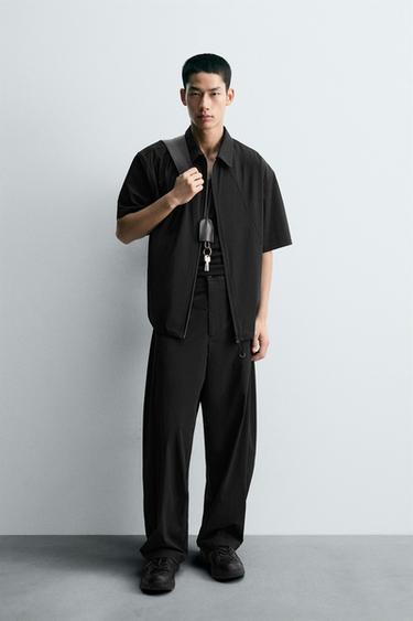 TECHNICAL BALLOON FIT TROUSERS - Black by Zara