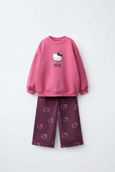 CONJUNTO JOGGING SUDADERA Y PANTALÓN HELLO KITTY © SANRIO - Rosado oscuro de Zara - Imagen 0