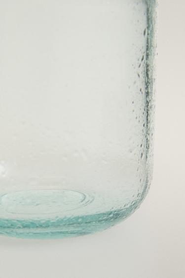 BUBBLED GLASS TOOTHBRUSH HOLDER - Blue by Zara - Image 3