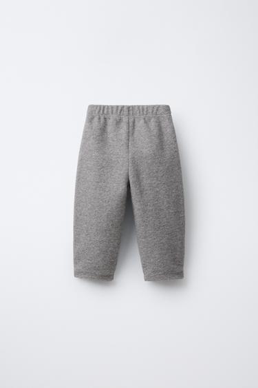 PANTALON BAGGY DOUX - Beige chiné de Zara - Image 1