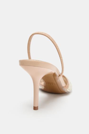 RHINESTONE SLINGBACK SHOES - Beige by Zara - Image 3