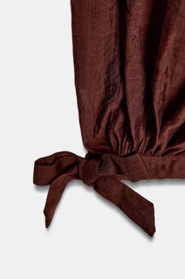 PANTALON BOUFFANT LACETS ZW COLLECTION - Tuile de Zara - Image 6