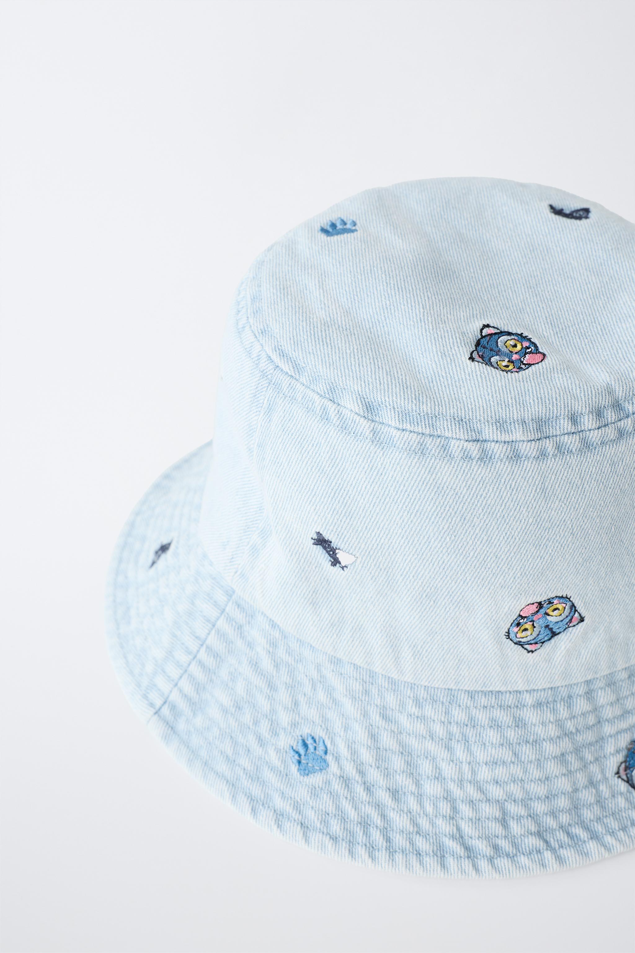 Детские головные уборы Zara KPOP DEMON HUNTERS™ NETFLIX © DENIM BUCKET HAT — фото 3