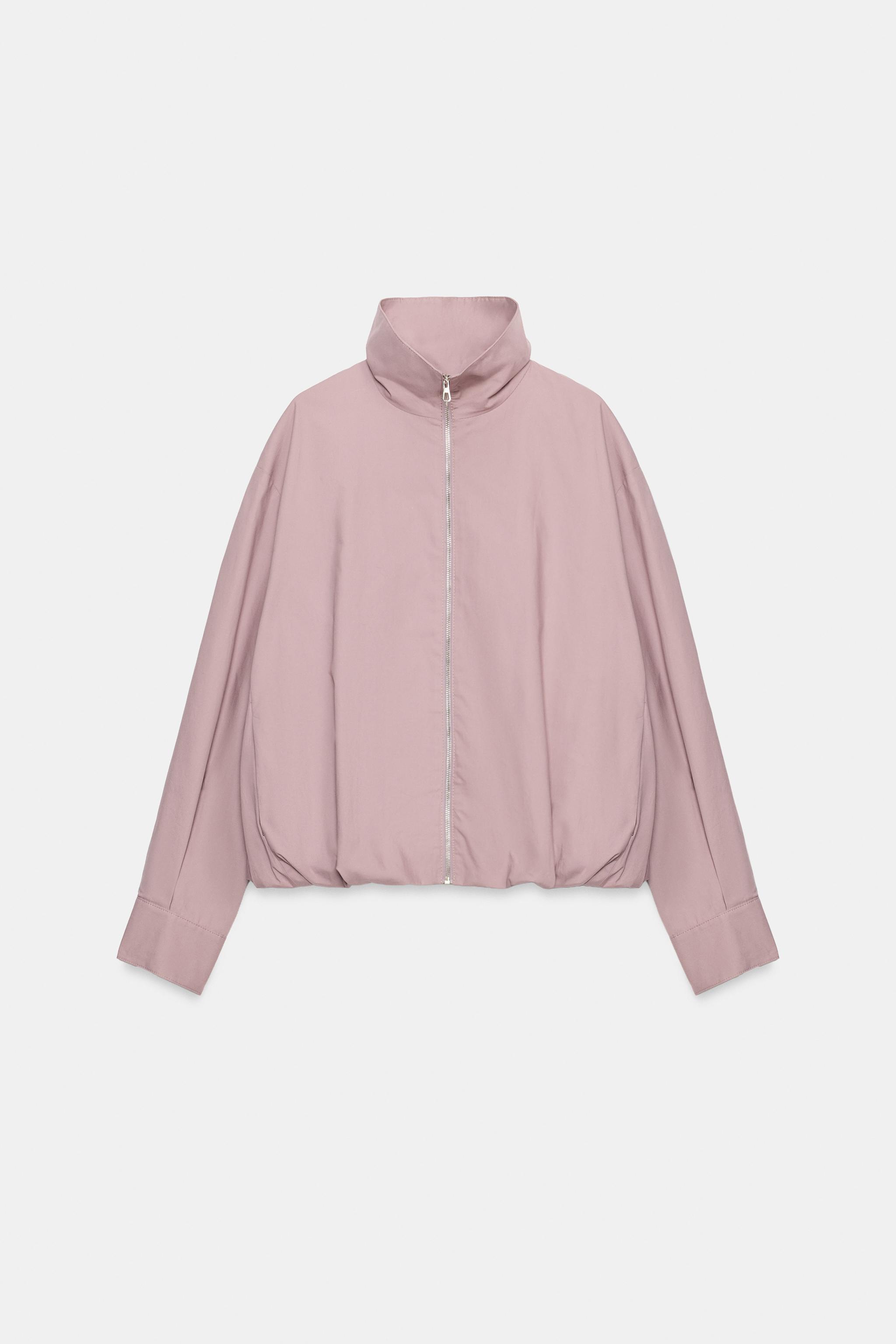 Женские куртки Zara ZW COLLECTION HIGH-NECK JACKET — фото 6