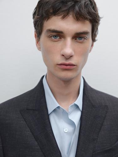Zara Wool blend smart blazer - Navy blue