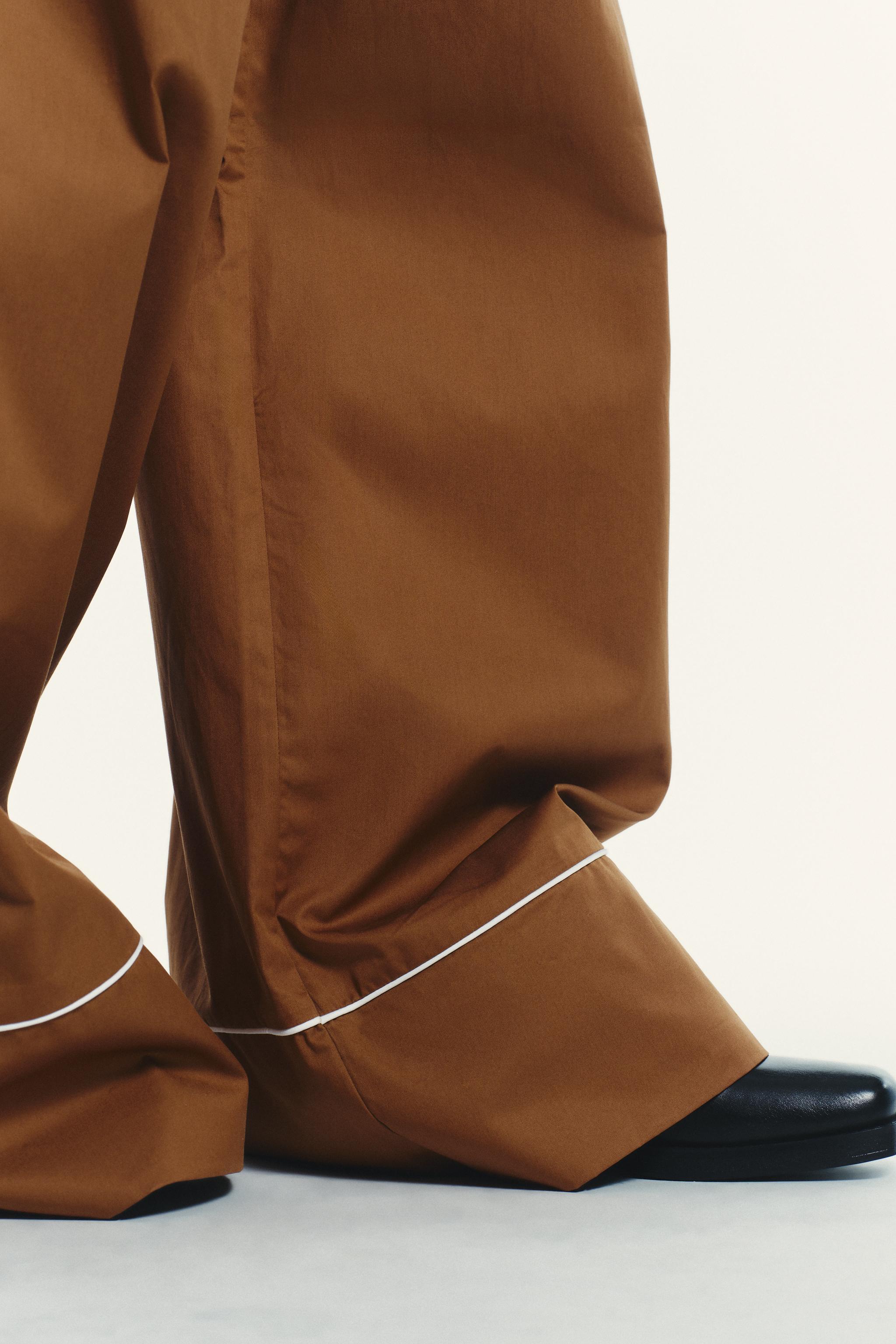 PANTALON POPELINE LISERÉ