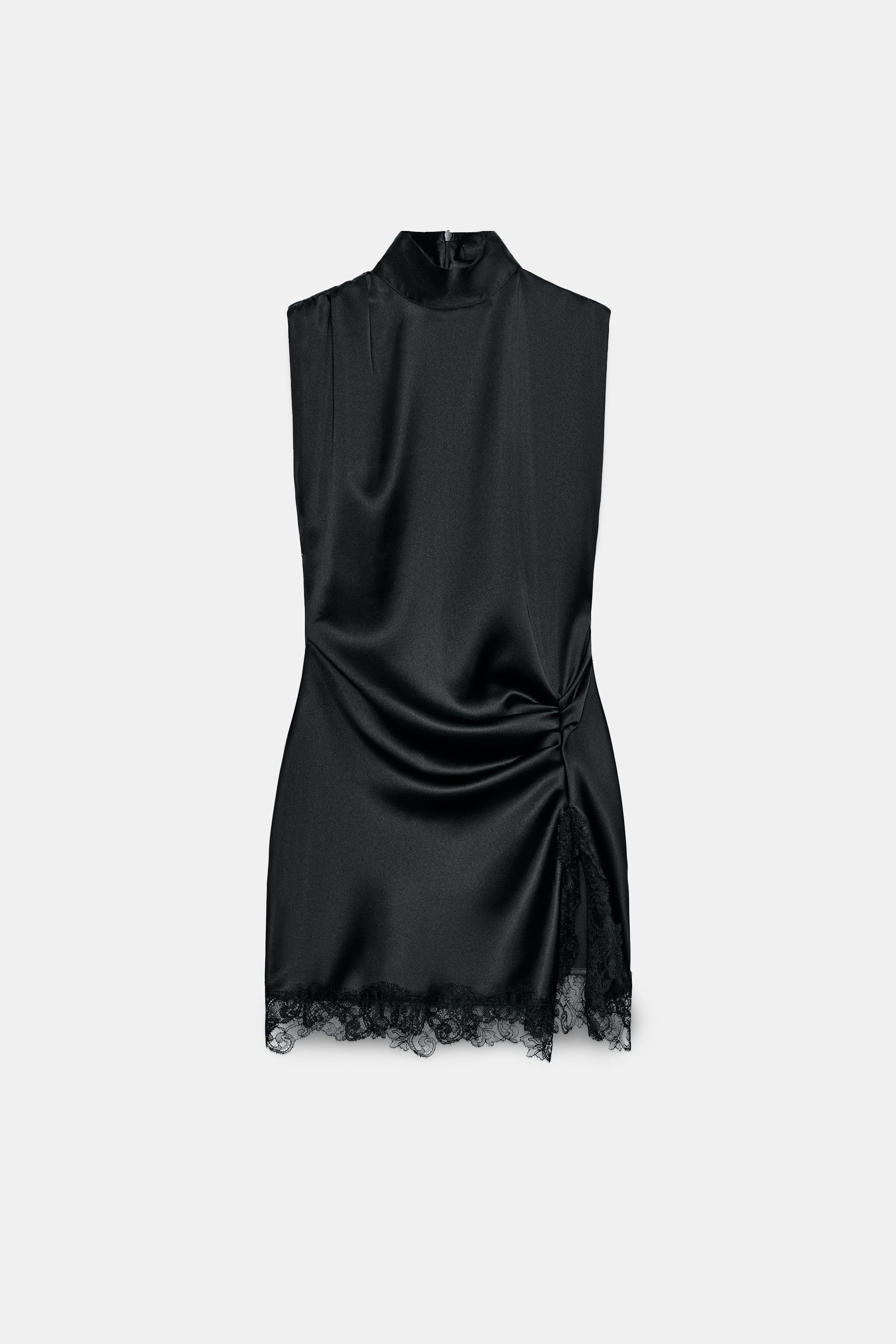 SATIN LACE DRESS