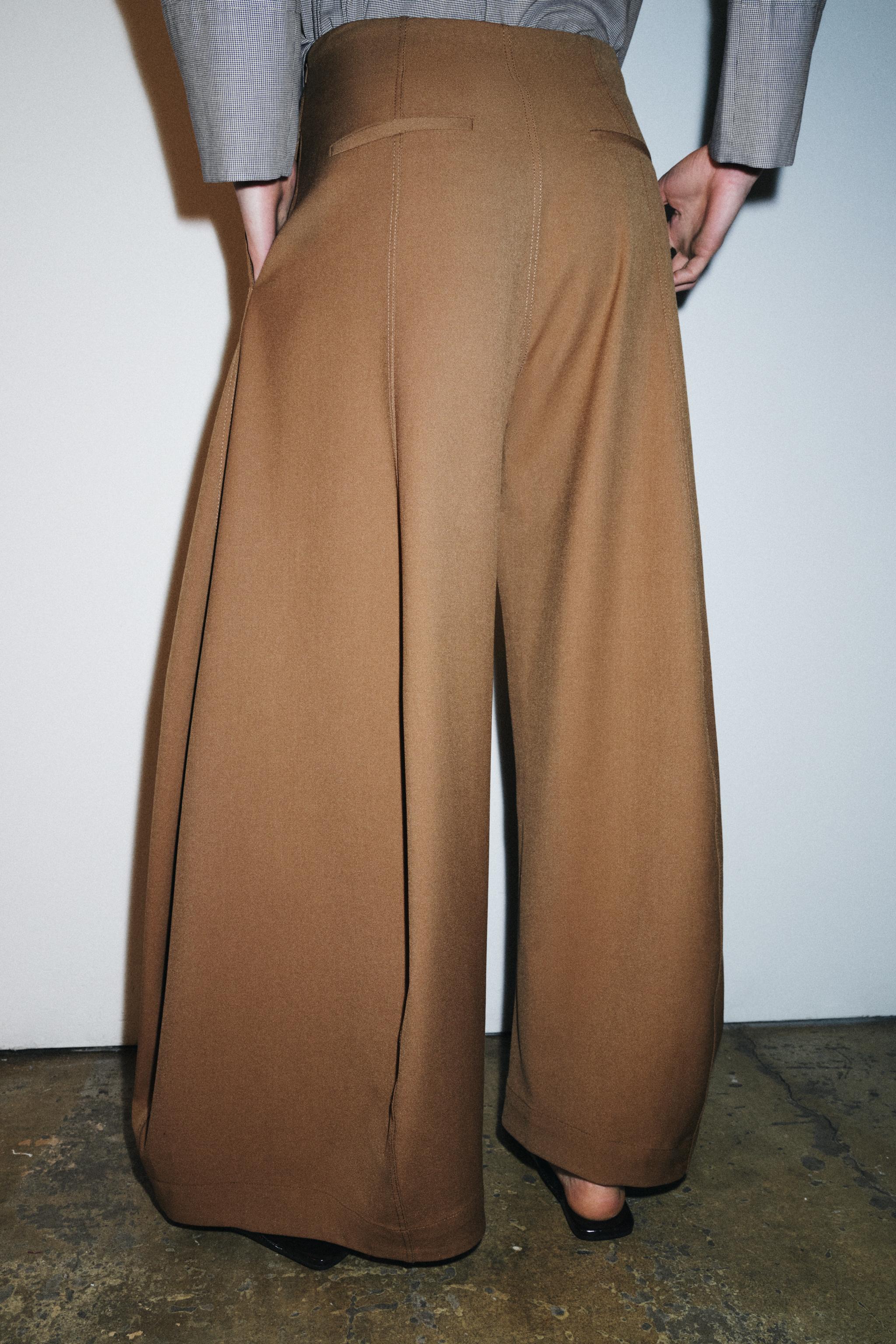 VOLUME WIDE LEG PANTS ZW COLLECTION