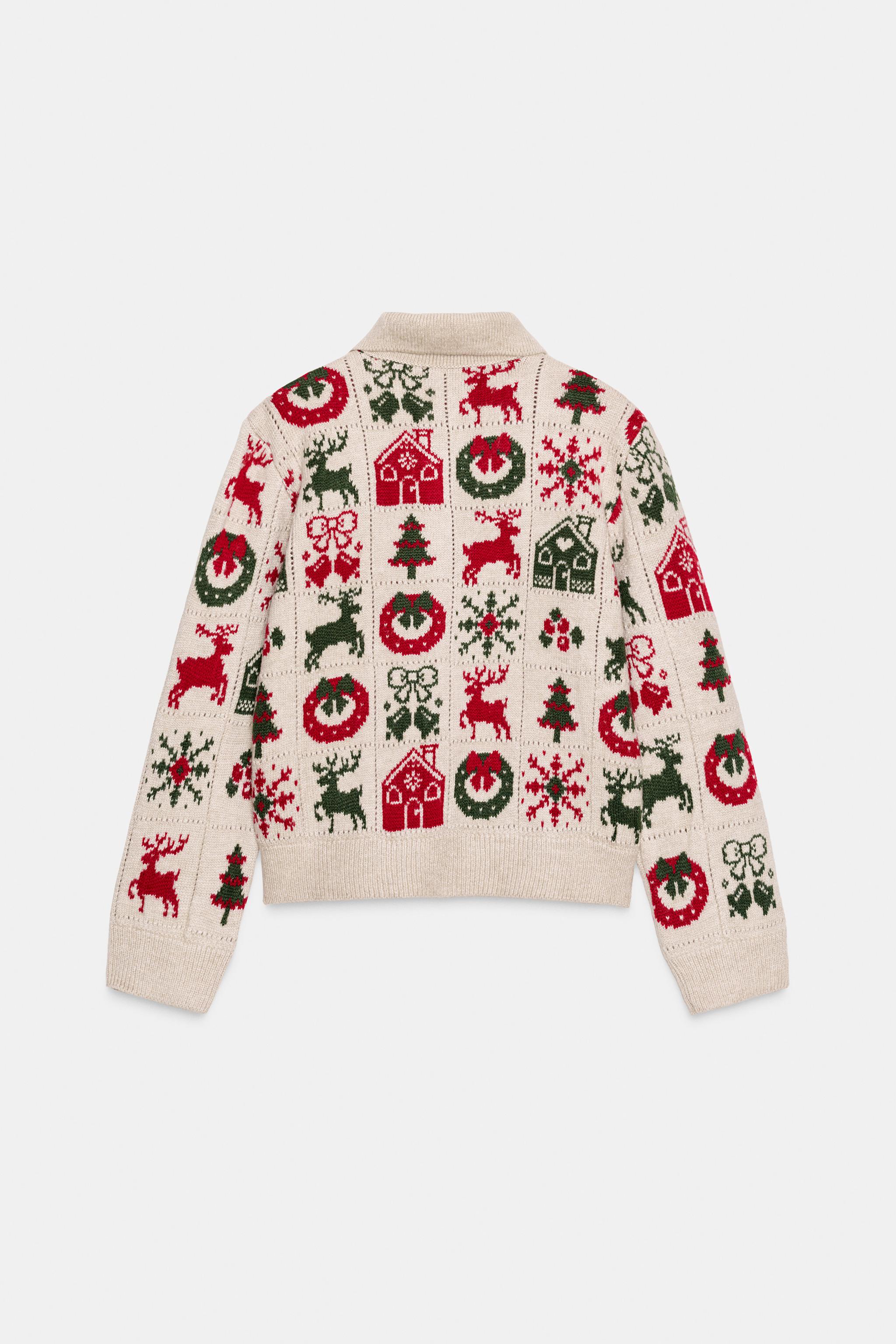 CHRISTMAS JACQUARD CARDIGAN