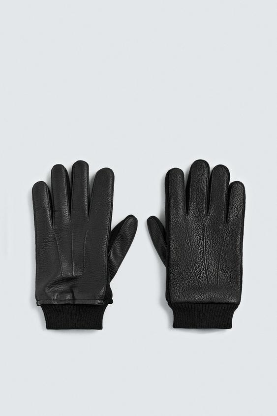 LEATHER COMBINATION GLOVES