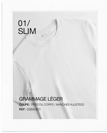 CAMISETA SLIM FIT BÁSICA - Blanco de Zara
