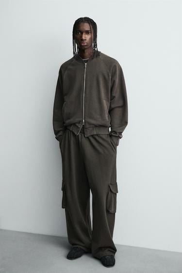 WASHED CARGO TROUSERS - Brown by Zara - Image 5