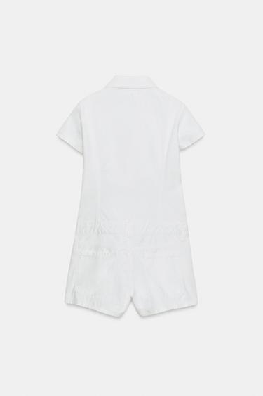 SHORT JUMPSUIT WITH POCKETS - White by Zara - Image 5