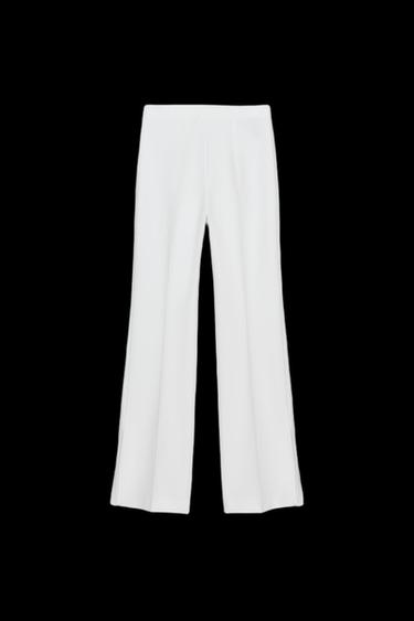 FLARE-HOSE MIT SCHLITZEN ZW COLLECTION - Weiß von Zara - Bild 0
