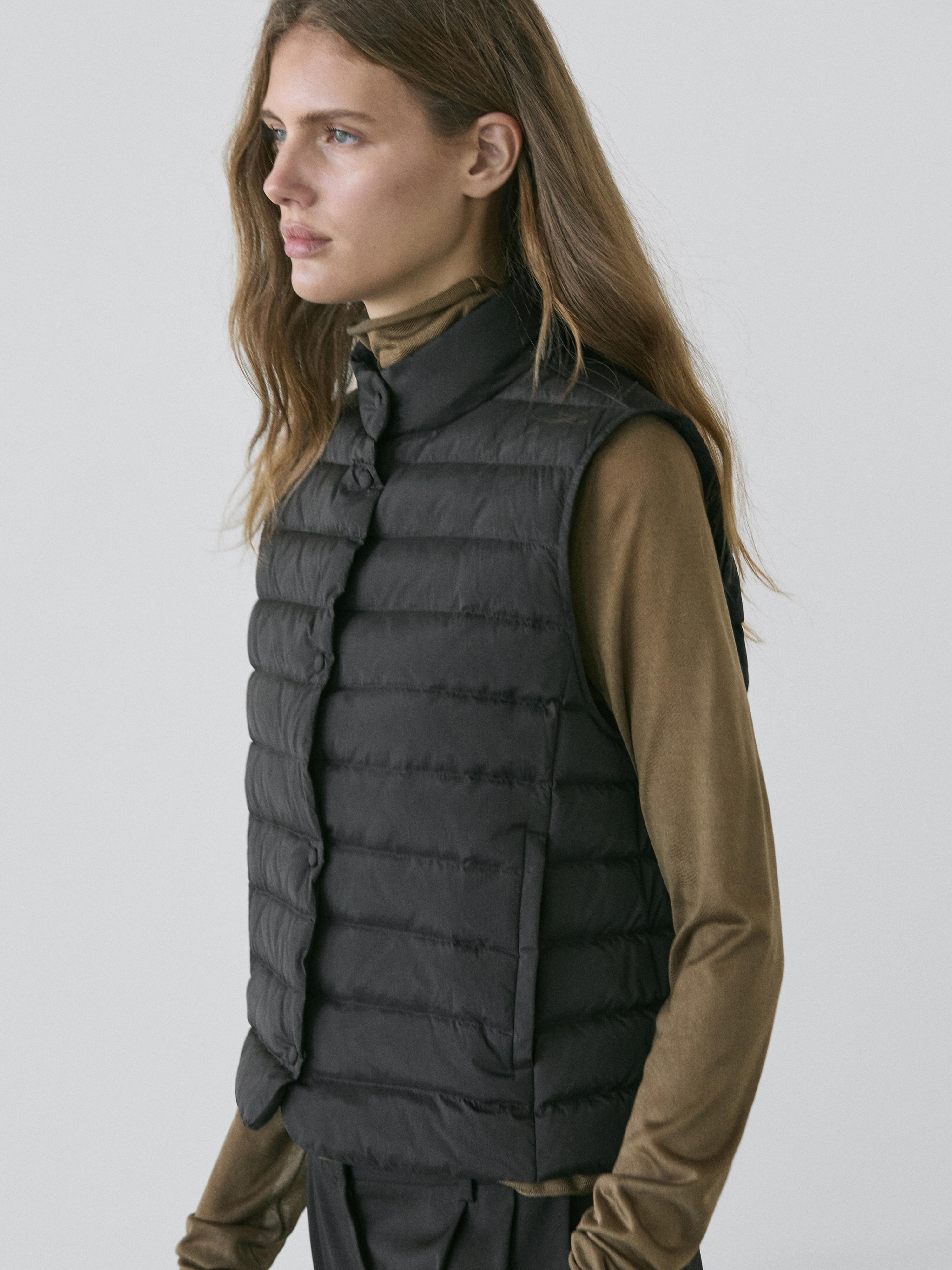 Quilted puffer gilet