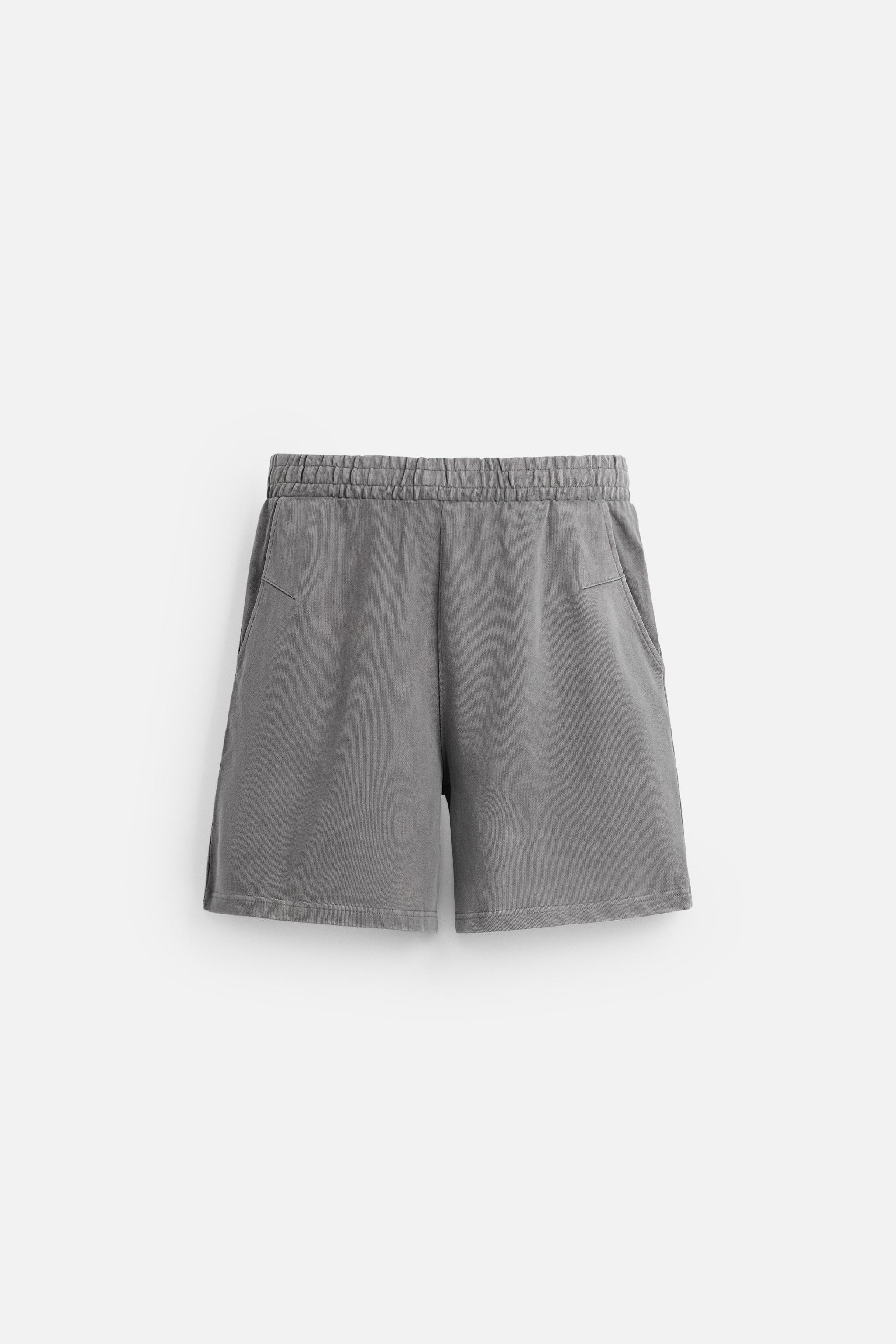 リラックスフィットジョガーバミューダパンツ - レッド | ZARA