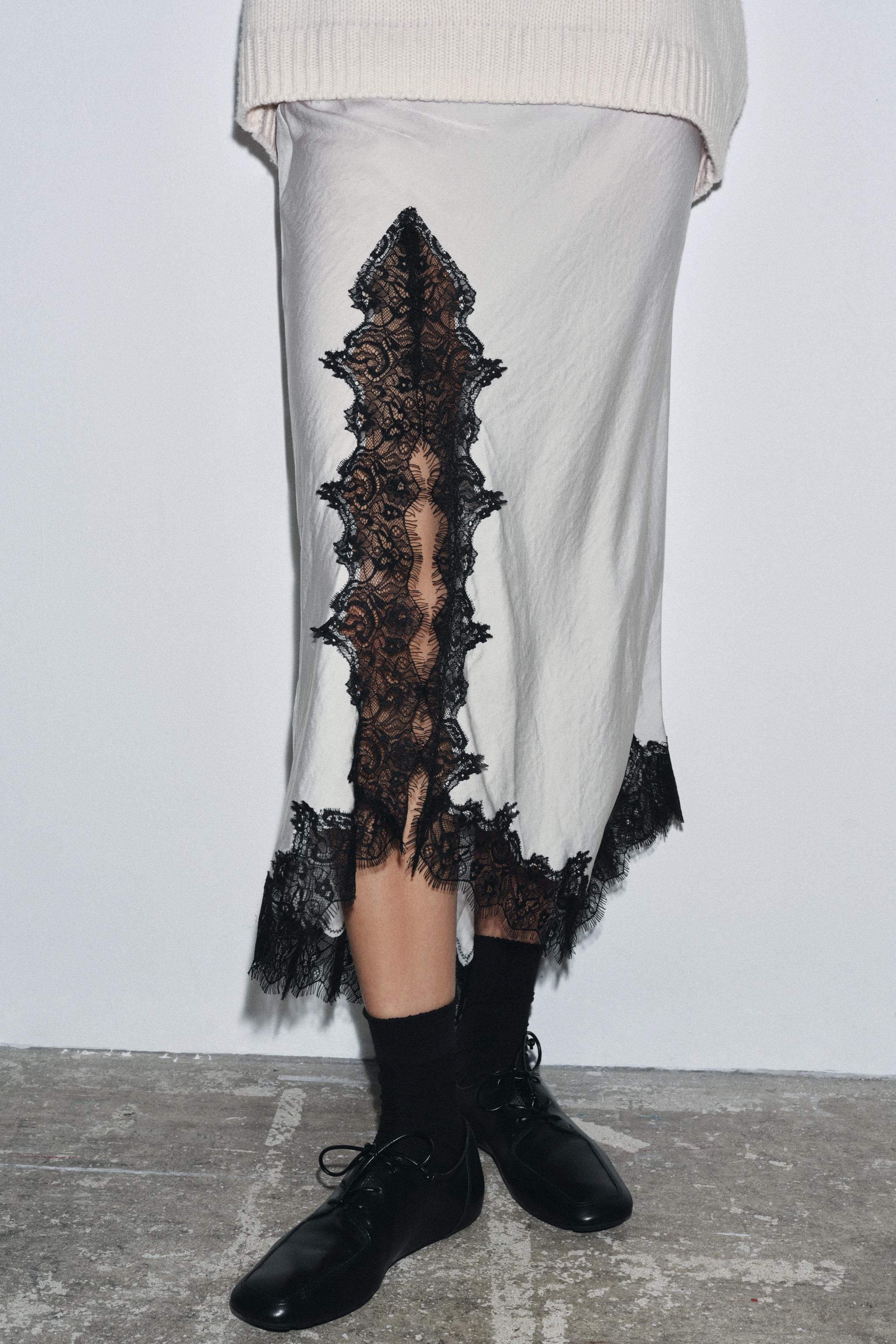 JUPE MI-LONGUE EN DENTELLE ZW COLLECTION