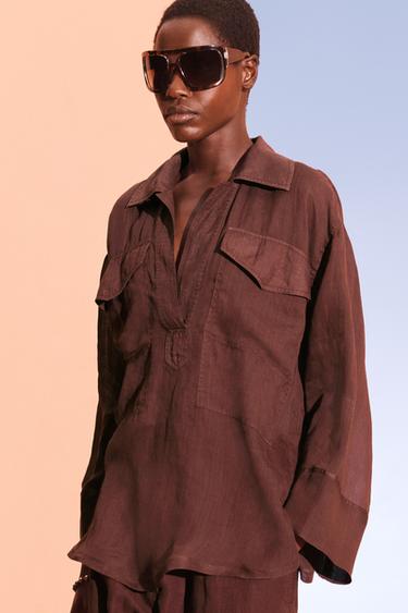 PCKT SHRT - dark russet by Zara - Image 2
