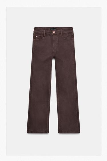 Z1975 MINI FLARE HIGH-WAIST JEANS - Brown by Zara