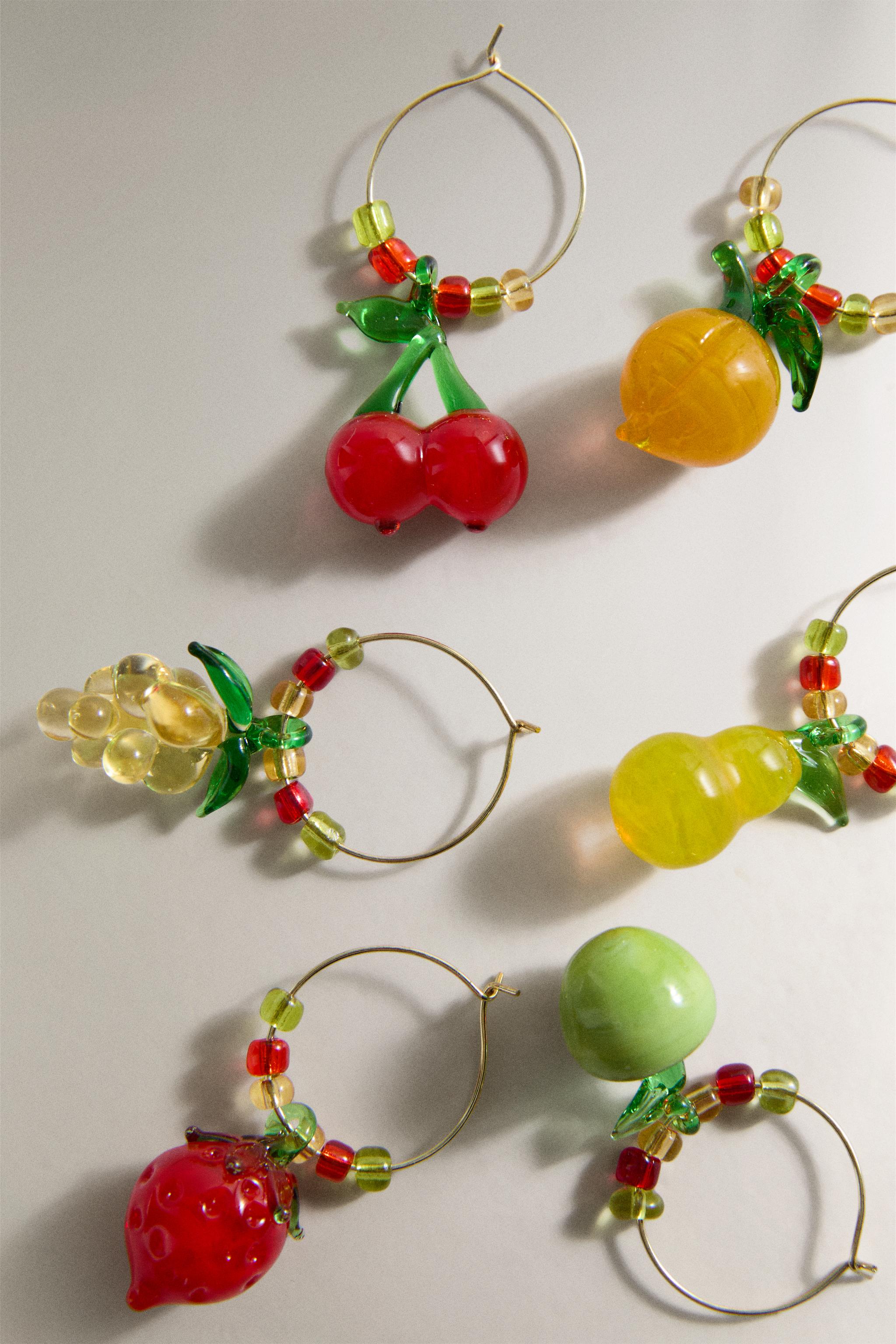 Zara PACK OF FRUIT GLASS CHARMS (PACK OF 6) — фото 2